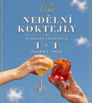 NEDĚLNÍ KOKTEJLY 1+1 V LA GARE